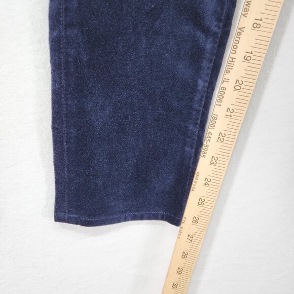 Rag & Bone Velvet Skinny Jeans Women’s 23 Blue Zip Up Pants Slim Straight - Picture 5 of 11